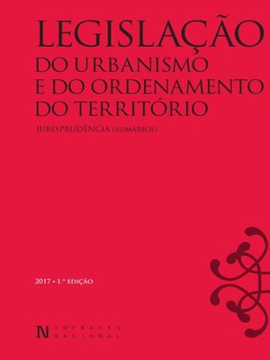 cover image of Legislação do Urbanismo e do Ordenamento do Território
